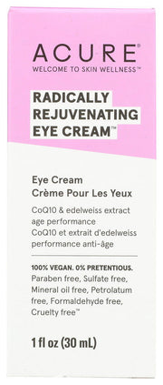 ACURE: Radically Rejuvenating Eye Cream, 1 fl oz - No Brand For Less