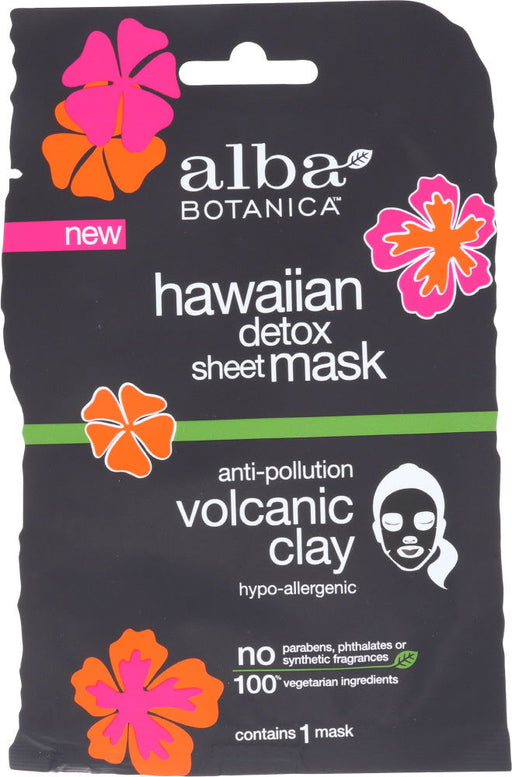 ALBA BOTANICA: Detox Sheet Mask Hawaiian, 1 ea - No Brand For Less 