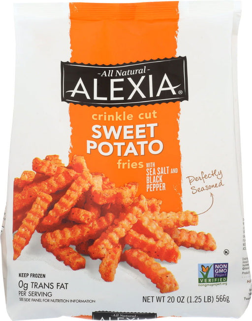 ALEXIA: Potato Fry Crinkle Cut Sweet with Sea Salt & Black Pepper, 20 oz - No Brand For Less