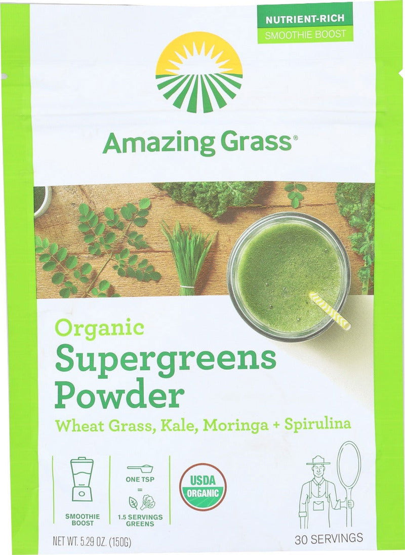 AMAZING GRASS: Supergreen 30Serv Org, 5.29 oz - No Brand For Less 