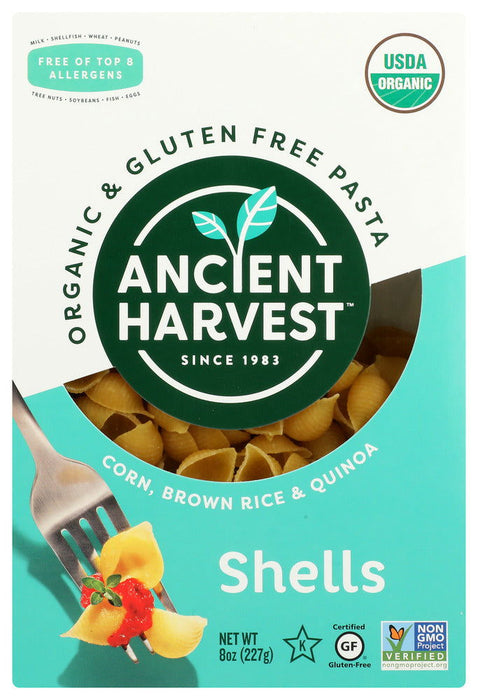 ANCIENT HARVEST: Supergrain Pasta Shells Gluten Free, 8 oz - No Brand For Less 
