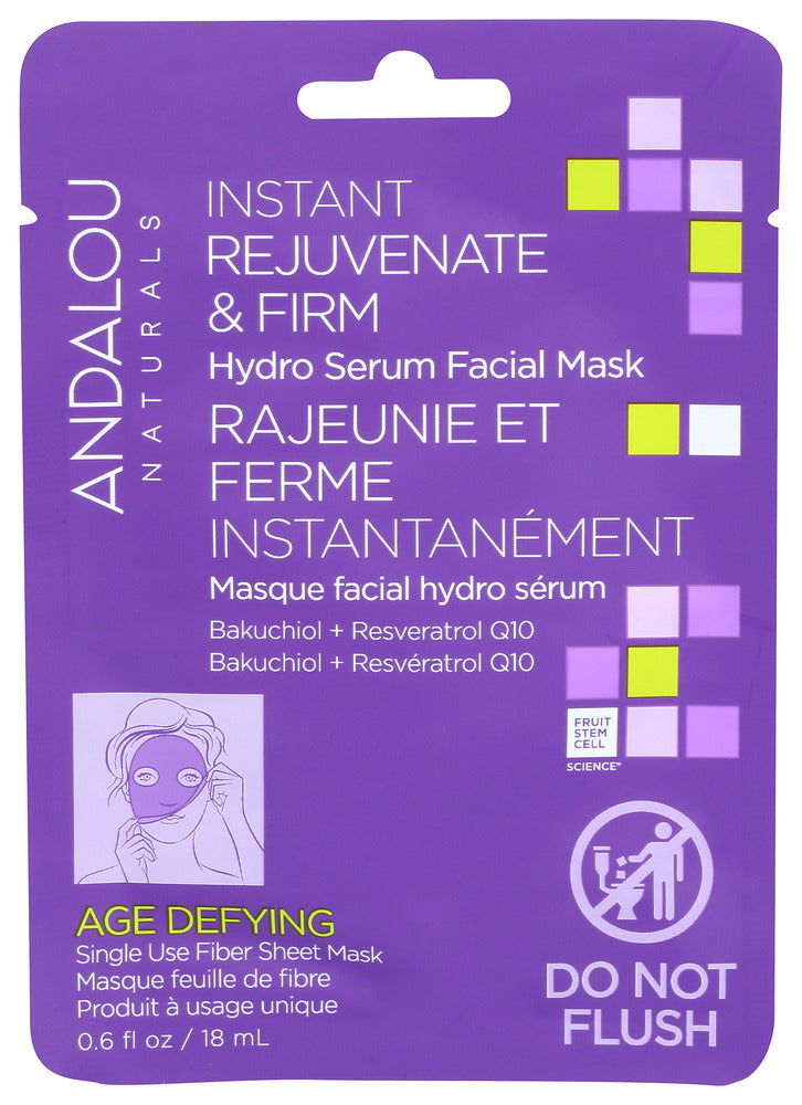 ANDALOU NATURALS: Age Defying Instant Rejuvenate and Firm Sheet Mask, 0.6 fo - No Brand For Less