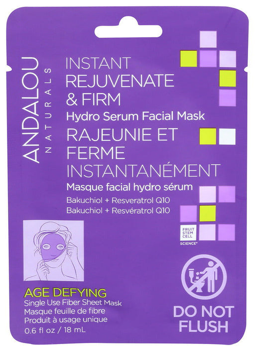 ANDALOU NATURALS: Age Defying Instant Rejuvenate and Firm Sheet Mask, 0.6 fo - No Brand For Less