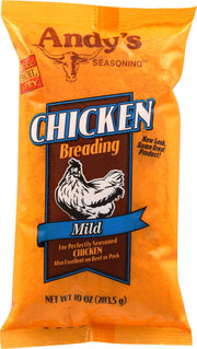 ANDYS SEASONING: Mild Chicken Breading, 10 oz - No Brand For Less
