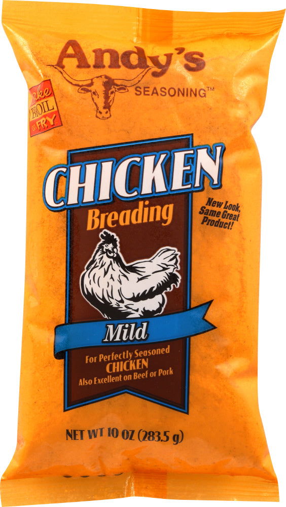ANDYS SEASONING: Mild Chicken Breading, 10 oz - No Brand For Less