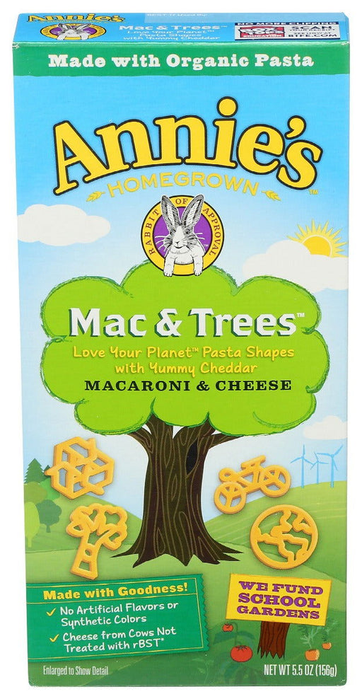 ANNIES HOMEGROWN: Macaroni & Cheese Mac & Trees, 5.5 oz - No Brand For Less 