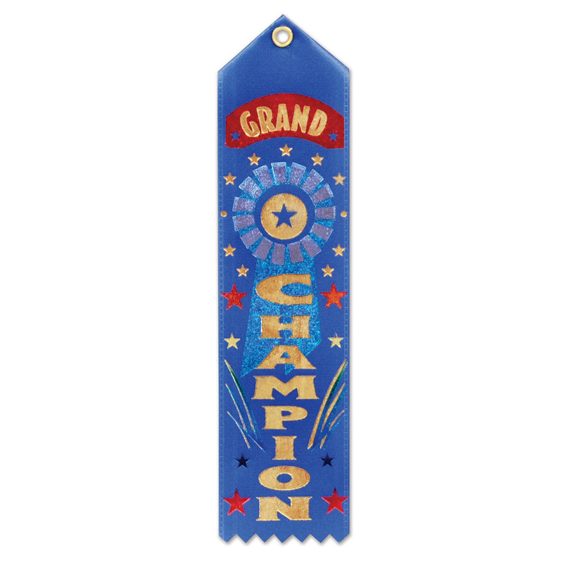 Grand Champion Award Ribbon – 2" x 8"