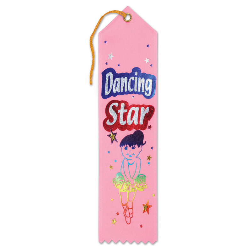 Dancing Star Award Ribbon – 2" x 8"