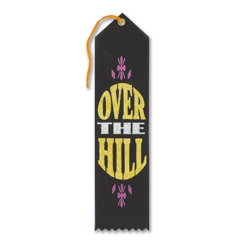 Over The Hill Award Ribbon – 2" x 8" by Beistle for Over-The-Hill Award Ribbons