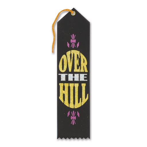 Over The Hill Award Ribbon – 2" x 8" by Beistle for Over-The-Hill Award Ribbons