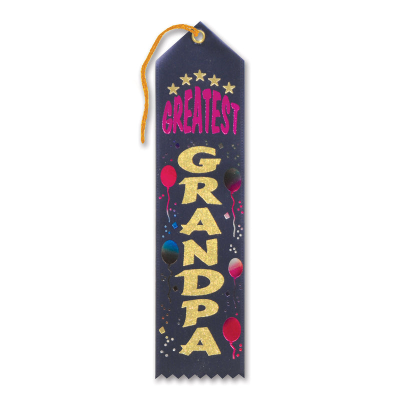 Greatest Grandpa Award Ribbon – 2" x 8"