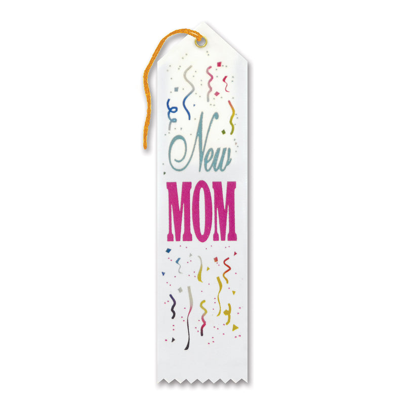 New Mom Award Ribbon – 2" x 8"