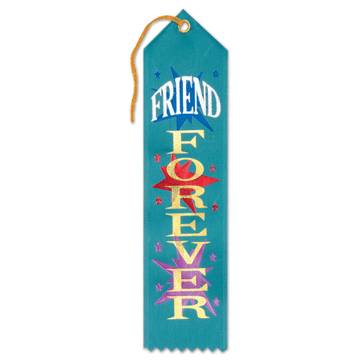 Friend Forever Award Ribbon – 2" x 8" by Beistle for General Occasion Award Ribbons