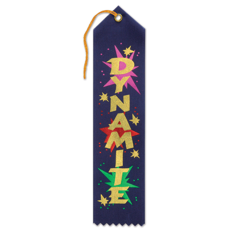 Dynamite Award Ribbon – 2" x 8" by Beistle for Educational Award Ribbons