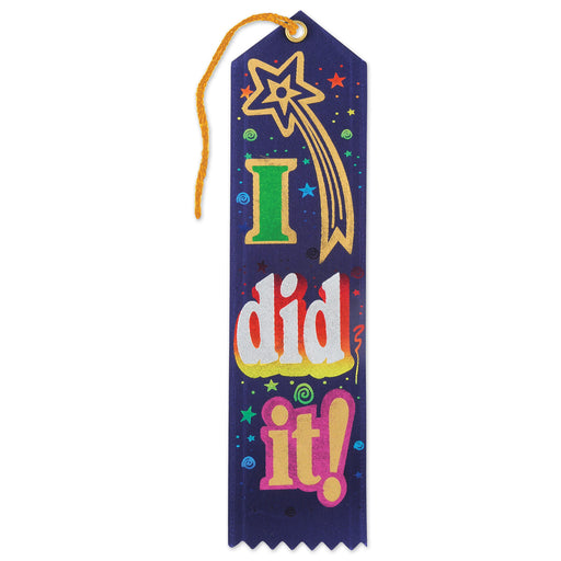I Did It! Award Ribbon – 2" x 8" by Beistle for Educational Award Ribbons