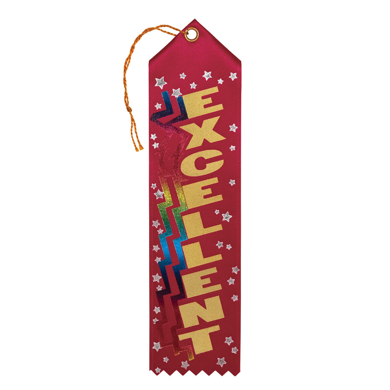 Excellent Award Ribbon – 2" x 8" by Beistle for Educational Award Ribbons