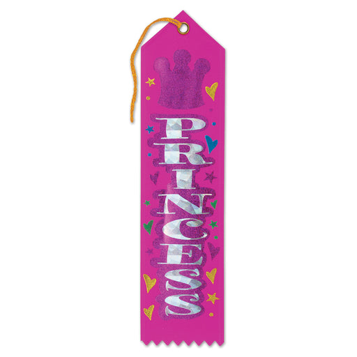 Princess Award Ribbon – 2" x 8" by Beistle for General Occasion Award Ribbons