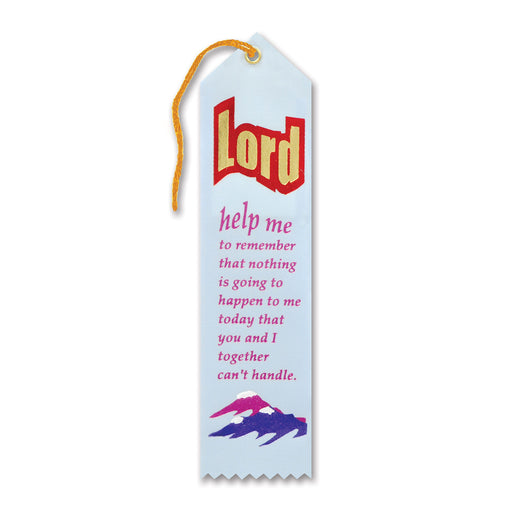 Lord Help Me To Remember Ribbon – 2" x 8" by Beistle for Religious Award Ribbons