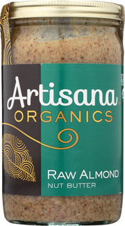 ARTISANA: Organic Raw Almond Butter, 14 oz - No Brand For Less