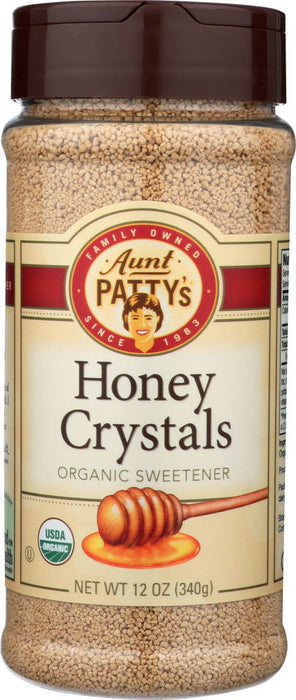 AUNT PATTY: Honey Crystals Organic, 12 oz - No Brand For Less 