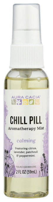 AURA CACIA: Aroma Mist Chill Pill, 2 oz - No Brand For Less