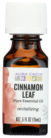 AURA CACIA: Cinnamon Leaf Essential Oil, 0.5 oz - No Brand For Less