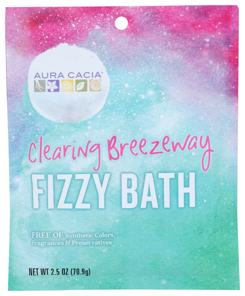 AURA CACIA: Clearing Breezeway Fizzy Bath, 2.5 oz - No Brand For Less