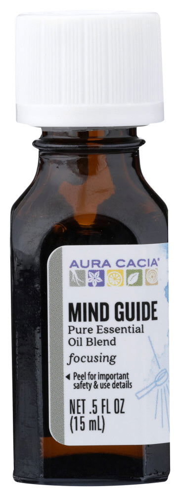 AURA CACIA: Mind Guide Essential Oil Blend, 0.5 oz - No Brand For Less