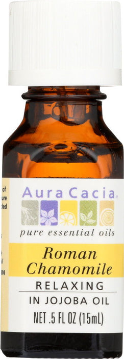 AURA CACIA:  Precious Essential Oil Roman Chamomile, 0.5 oz - No Brand For Less 