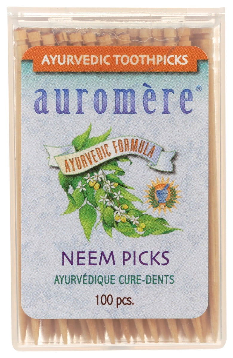 AUROMERE: Ayurvedic Neem Picks, 100 pc - No Brand For Less