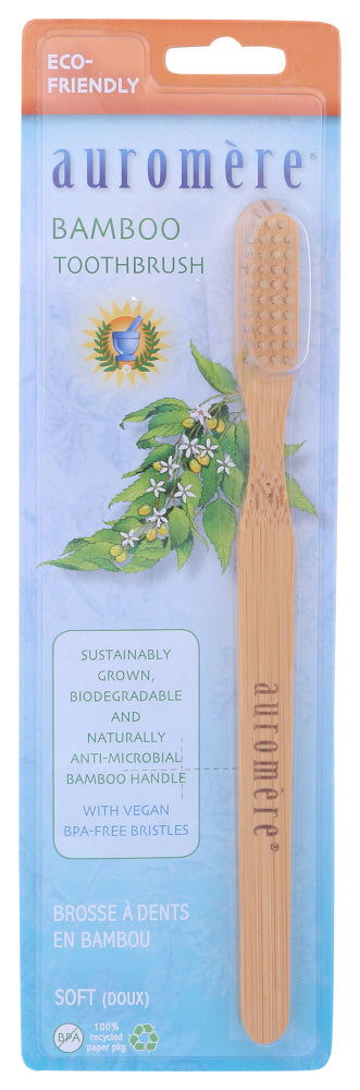 AUROMERE: Bamboo Toothbrush, 1 ea - No Brand For Less