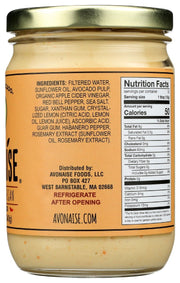 AVONAISE: Mayo Avocado Red Pepper, 12 oz - No Brand For Less