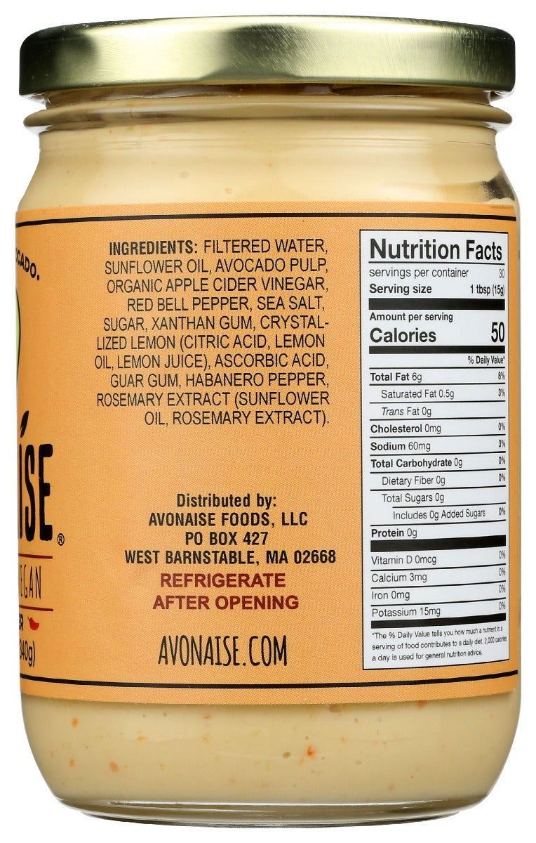 AVONAISE: Mayo Avocado Red Pepper, 12 oz - No Brand For Less