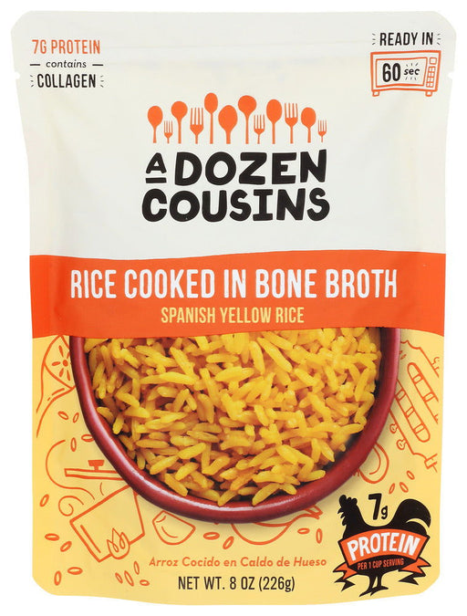 A DOZEN COUSINS: Rice Spanish Yellow Rte, 8 oz - No Brand For Less