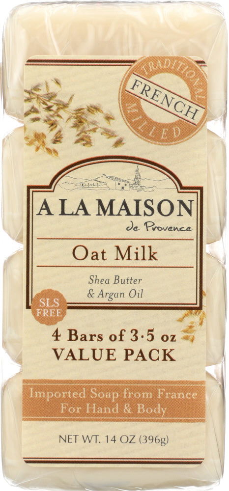 A LA MAISON: Oat Milk Soap Bar 4pk, 14 oz - No Brand For Less