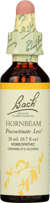BACH ORIGINAL FLOWER REMEDIES: Hornbeam, 0.7 oz - No Brand For Less 