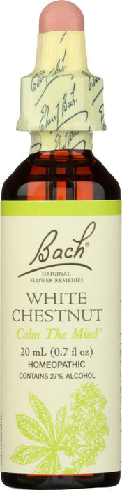 BACH ORIGINAL FLOWER REMEDIES: White Chestnut, 0.7 oz - No Brand For Less 
