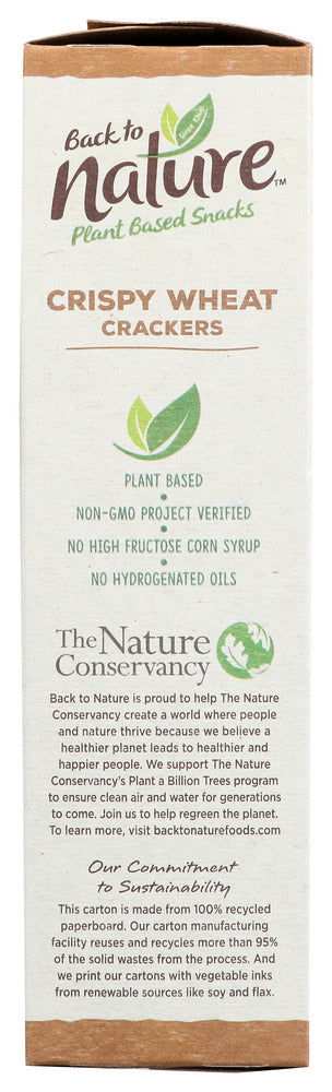 BACK TO NATURE: Crackers Crispy Wheat, 8 oz - No Brand For Less 