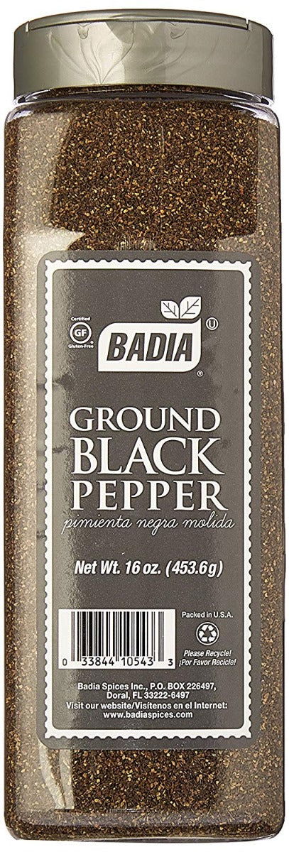 BADIA: Pepper Black Ground, 16 oz - No Brand For Less