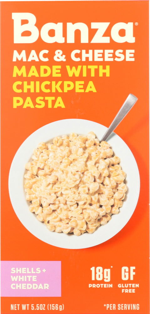 BANZA: Pasta Shells Wht Chddr, 5.5 oz - No Brand For Less
