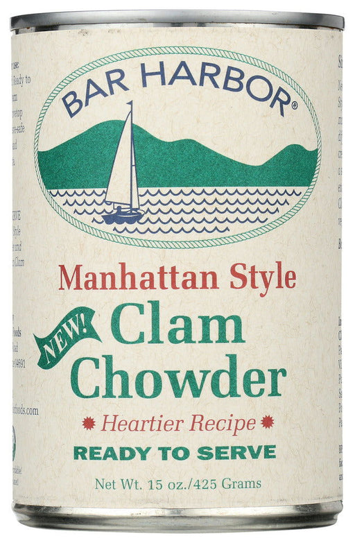 BAR HARBOR: Clam Chowder Manhattan Style, 15 Oz - No Brand For Less 