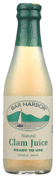 BAR HARBOR: Pure All Natural Clam Juice, 8 Oz - No Brand For Less