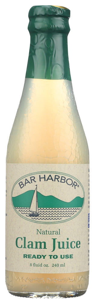 BAR HARBOR: Pure All Natural Clam Juice, 8 Oz - No Brand For Less
