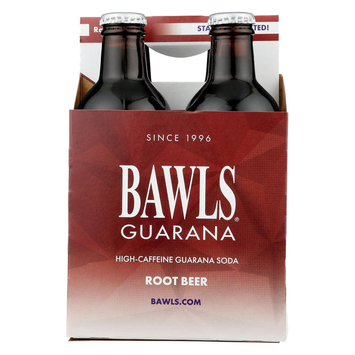 BAWLS GUARANA: Root Beer 4 Pack, 40 oz - No Brand For Less 