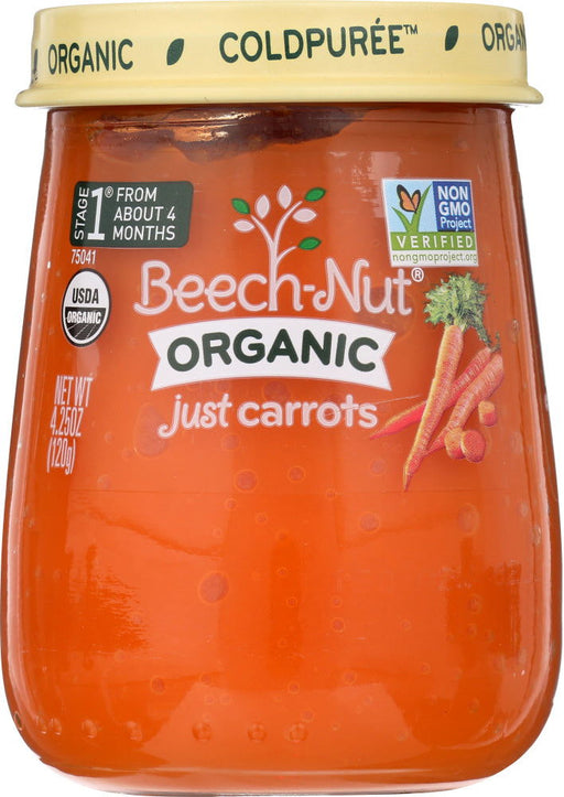 BEECH NUT: 1st Stage Just Organic Carrots, 4.25 oz - No Brand For Less 