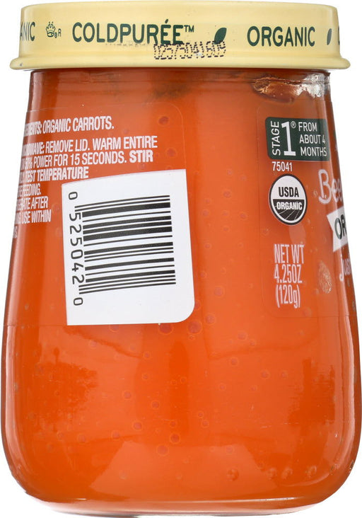 BEECH NUT: 1st Stage Just Organic Carrots, 4.25 oz - No Brand For Less 