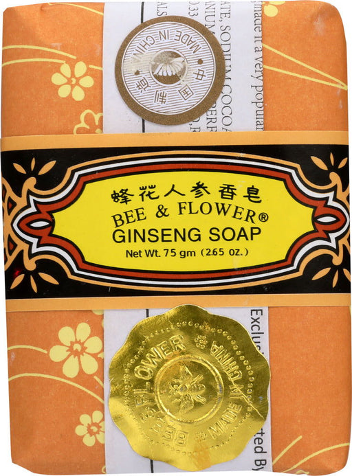 BEE & FLOWER: Ginseng Bar Soap, 2.65 oz - No Brand For Less 