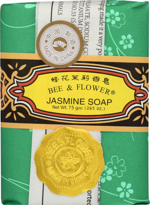 BEE & FLOWER: Soap Jasmine, 2.65 oz - No Brand For Less 