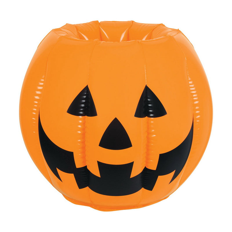 Inflatable Jack-O-Lantern Cooler – 22"W x 15½"H – (1/Pkg) by Beistle for Halloween Inflatables