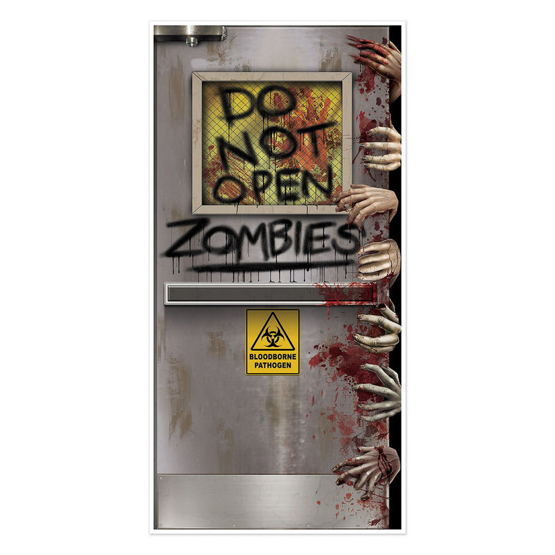 Zombies Lab Door Cover – 5' x 30" – (1/Pkg) by Beistle for Halloween Door Covers